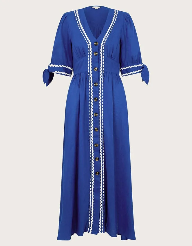 Women Lita Ric Rac Dress Blue Monsoon Dresses