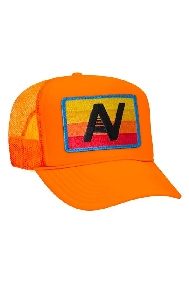 Women LOGO RAINBOW VINTAGE TRUCKER HAT Aviator Nation TruckerHats Women LOGO RAINBOW VINTAGE TRUCKER HAT Aviator Nation TruckerHats