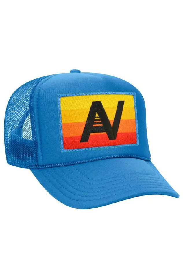 Women LOGO RAINBOW VINTAGE TRUCKER HAT Aviator Nation TruckerHats Women LOGO RAINBOW VINTAGE TRUCKER HAT Aviator Nation TruckerHats