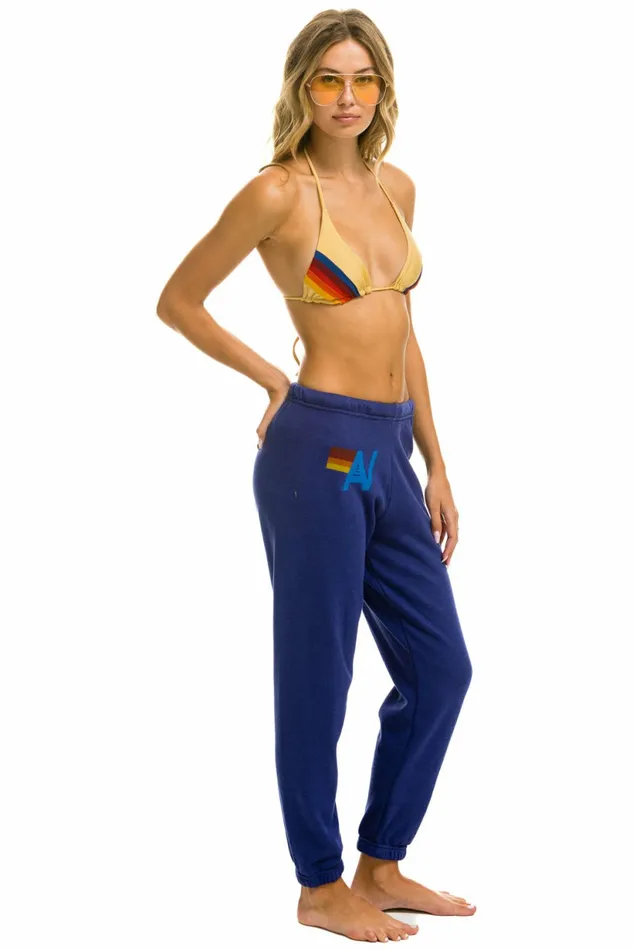 Women LOGO SWEATPANTS 8211 PURPLE Aviator Nation Sweatpants Women LOGO SWEATPANTS 8211 PURPLE Aviator Nation Sweatpants