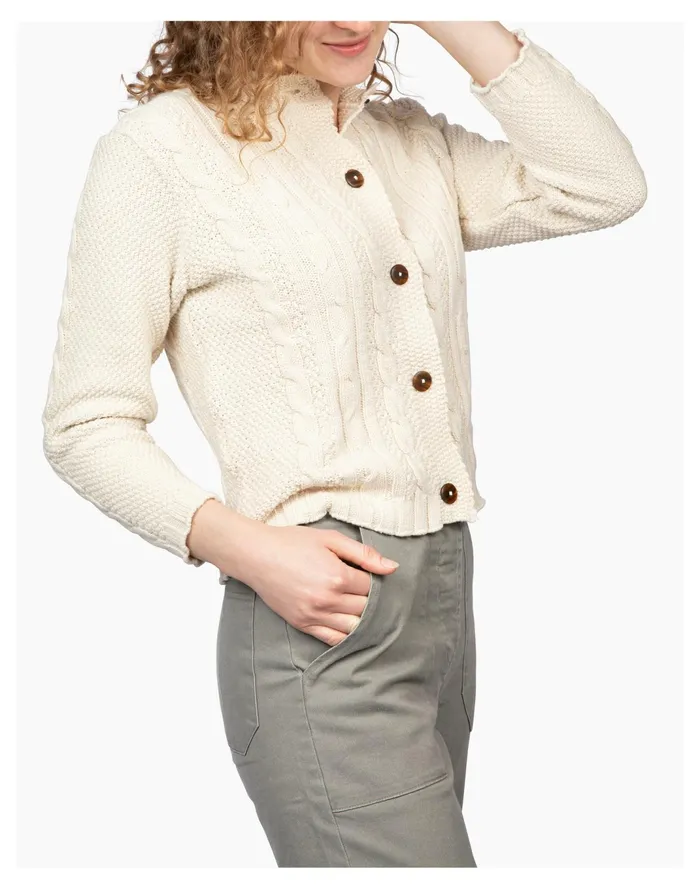 Women Loup Newman Cardigan Ivory White Madewell Sweaters