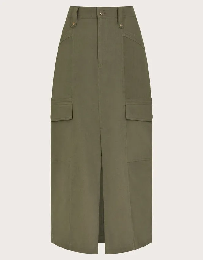 Women Lucia Cargo Midi Skirt Green Monsoon Casualwear