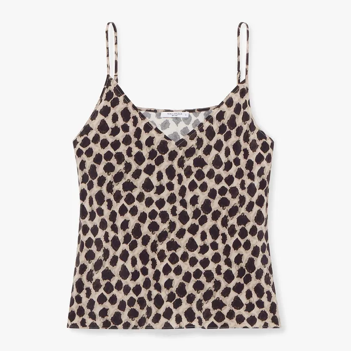 Women M M LaFleur The Lisey Cami 8211 Washable Silk Sahara Print Tops