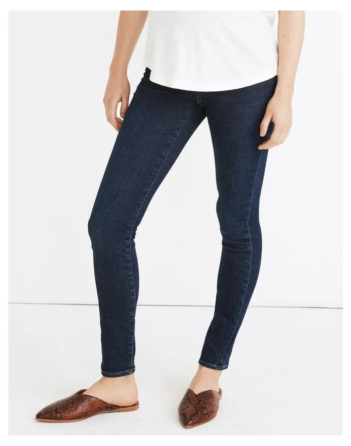 Women Maternity Over The Belly Skinny Jeans In Orland Wash Orland Wash Madewell Jeans