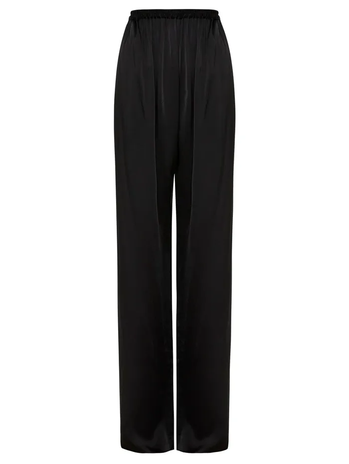 Women Matteau 8211 Relaxed Satin Pant In Black The UNDONE Pants