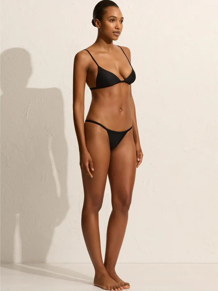Women Matteau Swim 8211 Petite Triangle Bikini Top In Black The UNDONE Swimwear