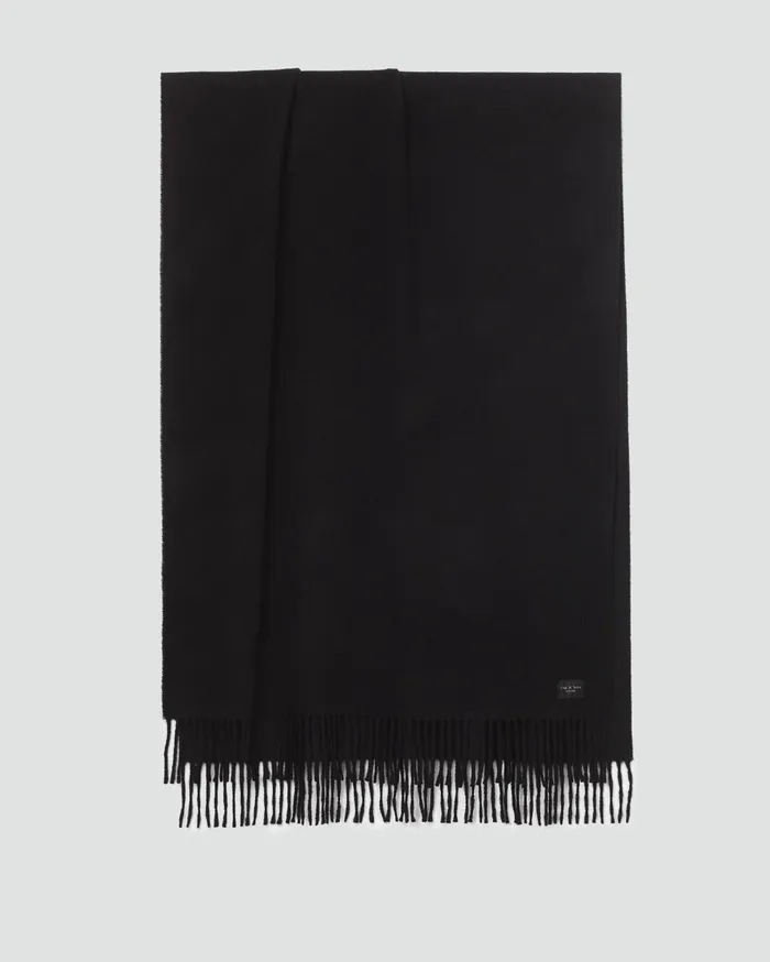 WomenMen Rag and Bone Scarves and Ponchos Addison Scarf Black