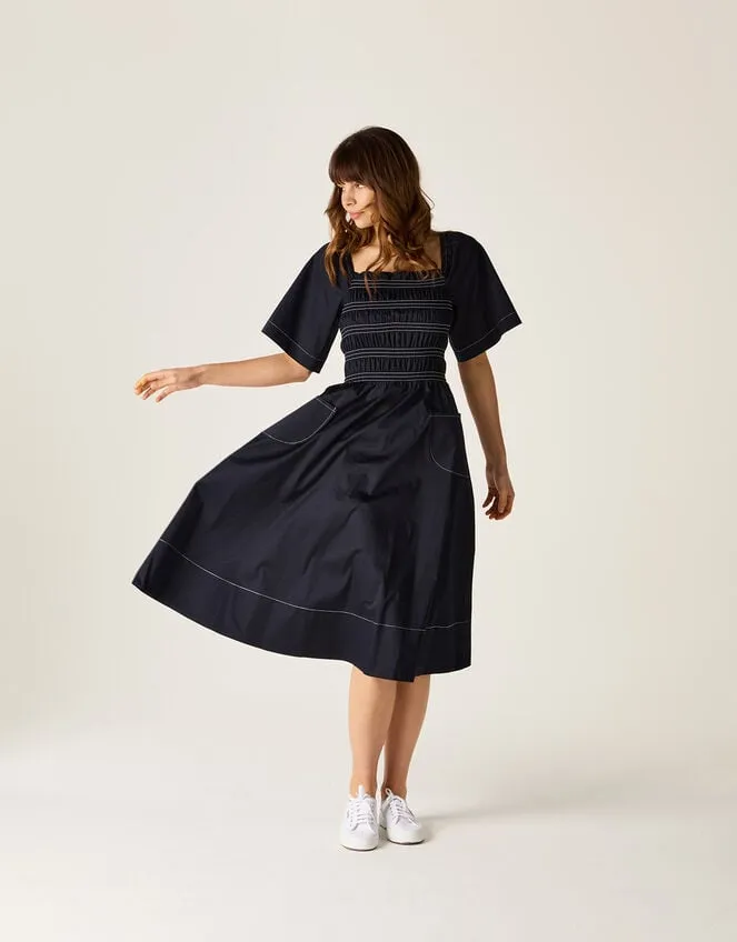 Women Mirla Beane Puff Sleeve Dress Blue Monsoon Dresses