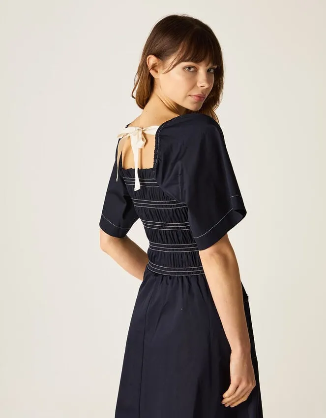 Women Mirla Beane Puff Sleeve Dress Blue Monsoon Dresses