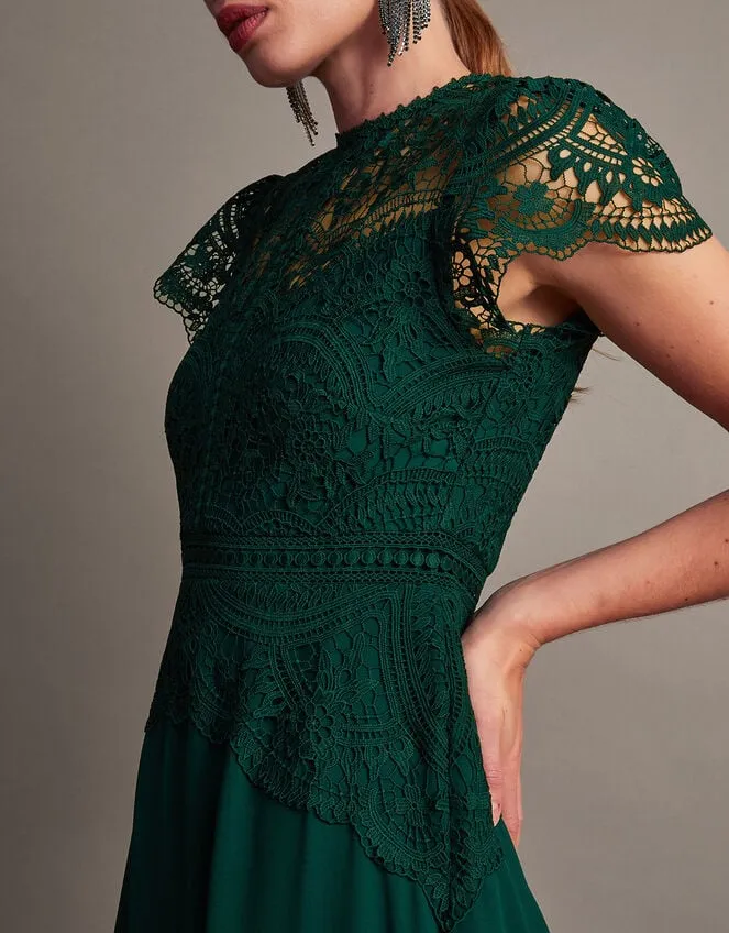 Women Monica Lace Midi Dress Green Monsoon Occasionwear