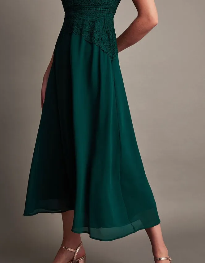 Women Monica Lace Midi Dress Green Monsoon Occasionwear