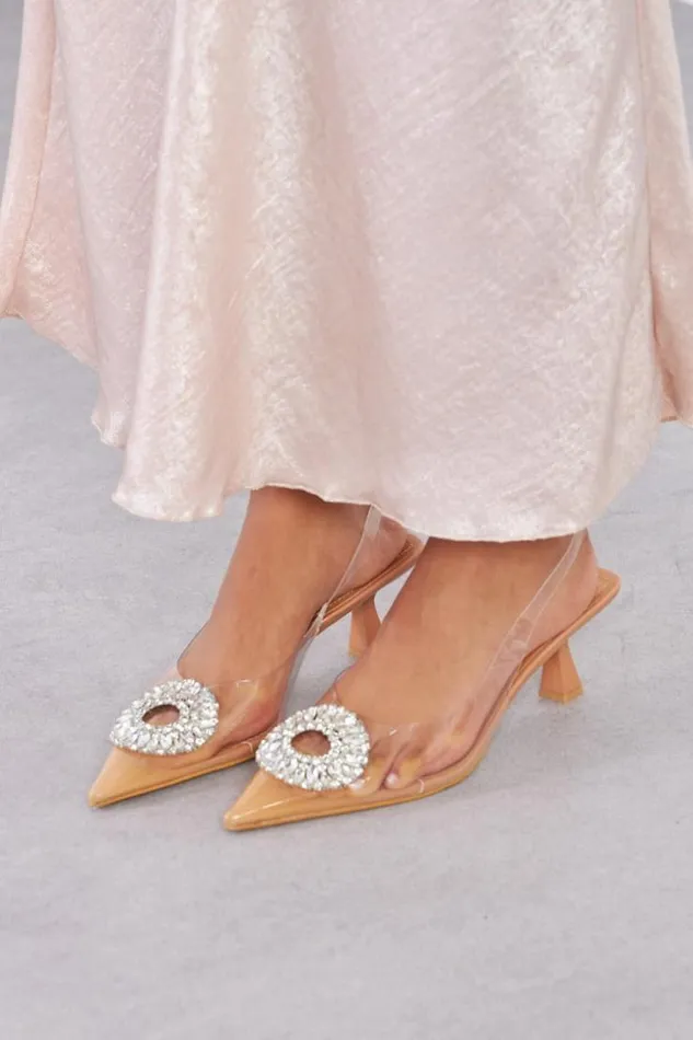 Women Mules Nude Talons Nude Brentiny Paris Heels