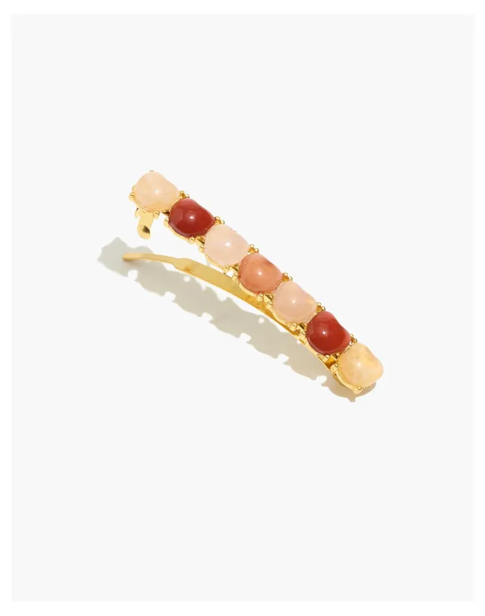 Women Multicolored Heart Barrette Powder Pink Madewell Hair Accessories Women Multicolored Heart Barrette Powder Pink Madewell Hair Accessories