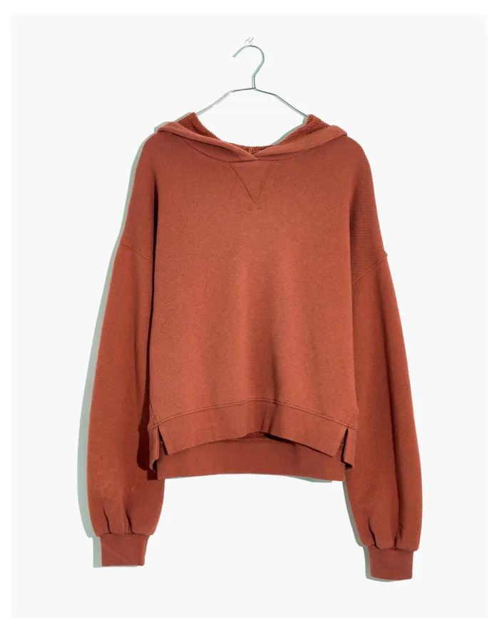 Women MWL Airyterry Hoodie Sweatshirt Hthr Weathered Brick Madewell Sweatshirts and Sweatpants Women MWL Airyterry Hoodie Sweatshirt Hthr Weathered Brick Madewell Sweatshirts and Sweatpants