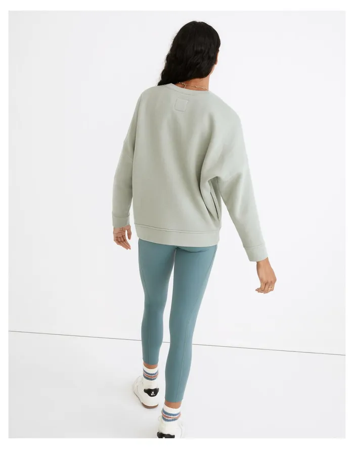 Women MWL Betterterry Embroidered Crewneck Sweatshirt Frosted Willow Madewell MWL Athleisure Women MWL Betterterry Embroidered Crewneck Sweatshirt Frosted Willow Madewell MWL Athleisure