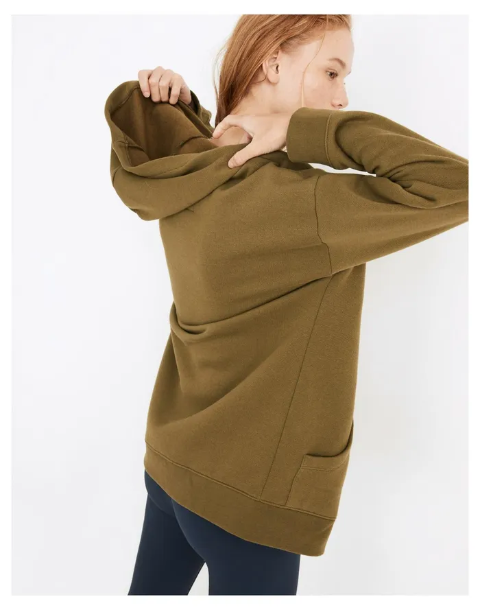 Women MWL Betterterry Full Zip Long Hoodie Sweatshirt Desert Moss Madewell MWL Athleisure Women MWL Betterterry Full Zip Long Hoodie Sweatshirt Desert Moss Madewell MWL Athleisure