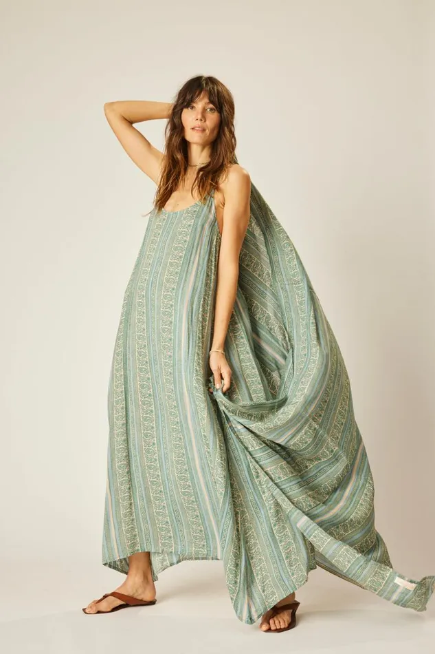 Women Natalie Martin Coverups Sarong Paisley Stripe Pool