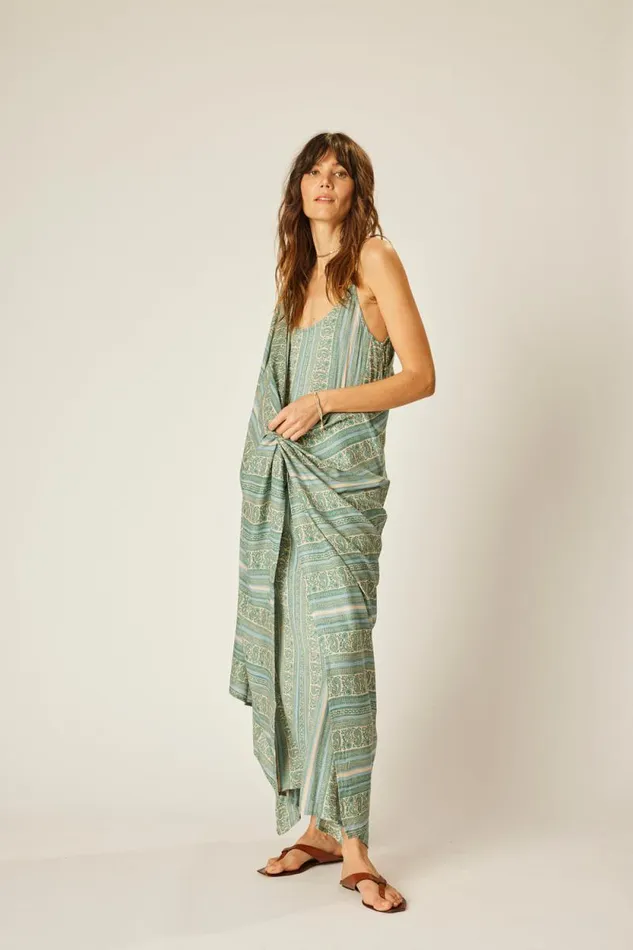 Women Natalie Martin Coverups Sarong Paisley Stripe Pool