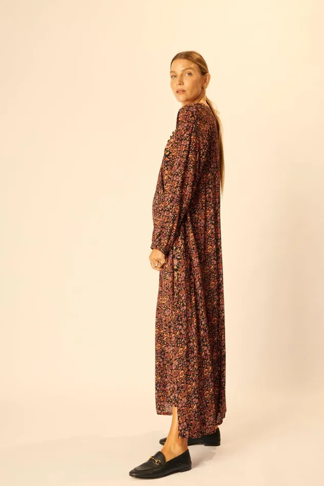Women Natalie Martin Dresses Fiore Maxi Petite Fleur Noire