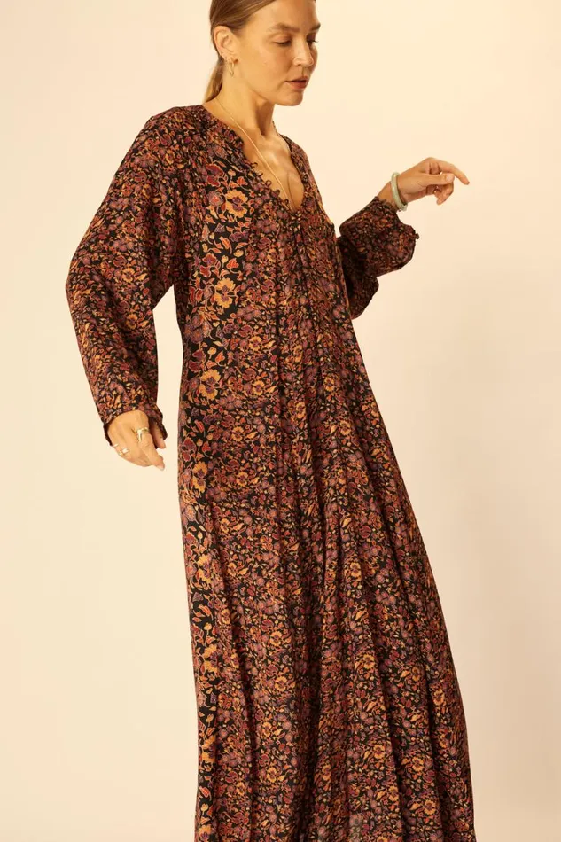 Women Natalie Martin Dresses Fiore Maxi Petite Fleur Noire