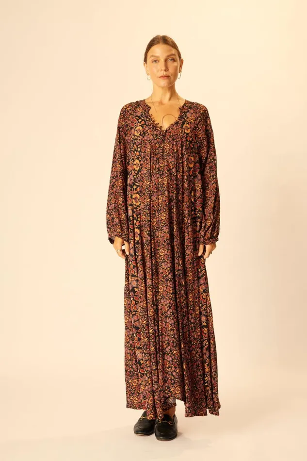 Women Natalie Martin Dresses Fiore Maxi Petite Fleur Noire