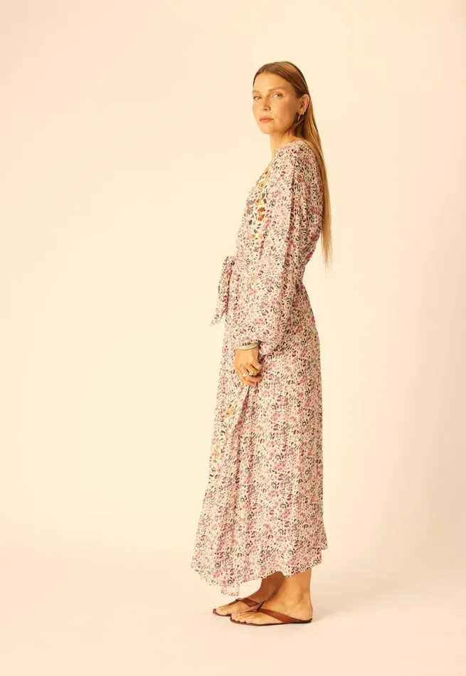 Women Natalie Martin Dresses Fiore Maxi Petite Fleur Rose