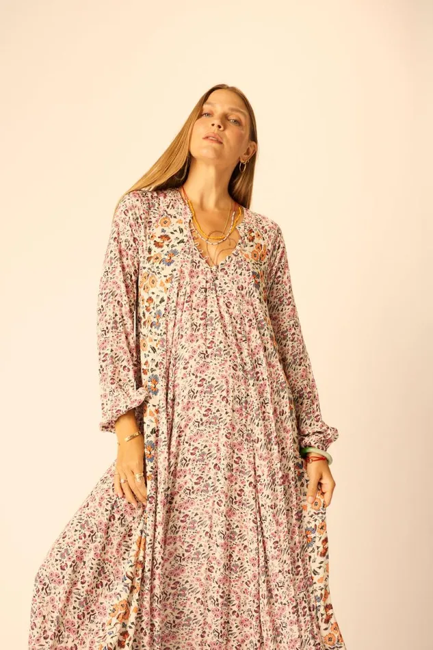 Women Natalie Martin Dresses Fiore Maxi Petite Fleur Rose