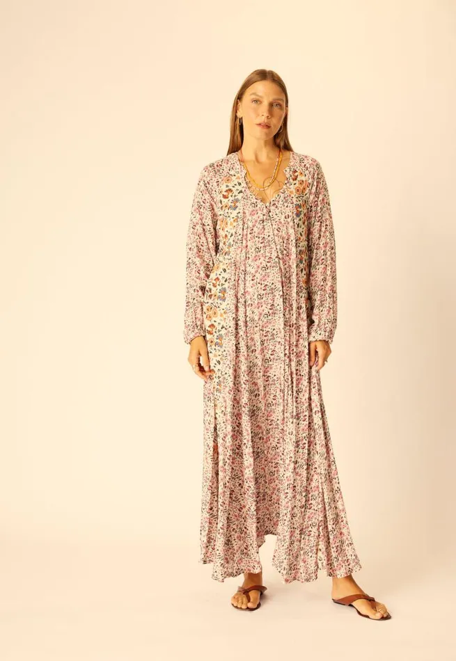 Women Natalie Martin Dresses Fiore Maxi Petite Fleur Rose