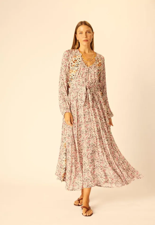 Women Natalie Martin Dresses Fiore Maxi Petite Fleur Rose
