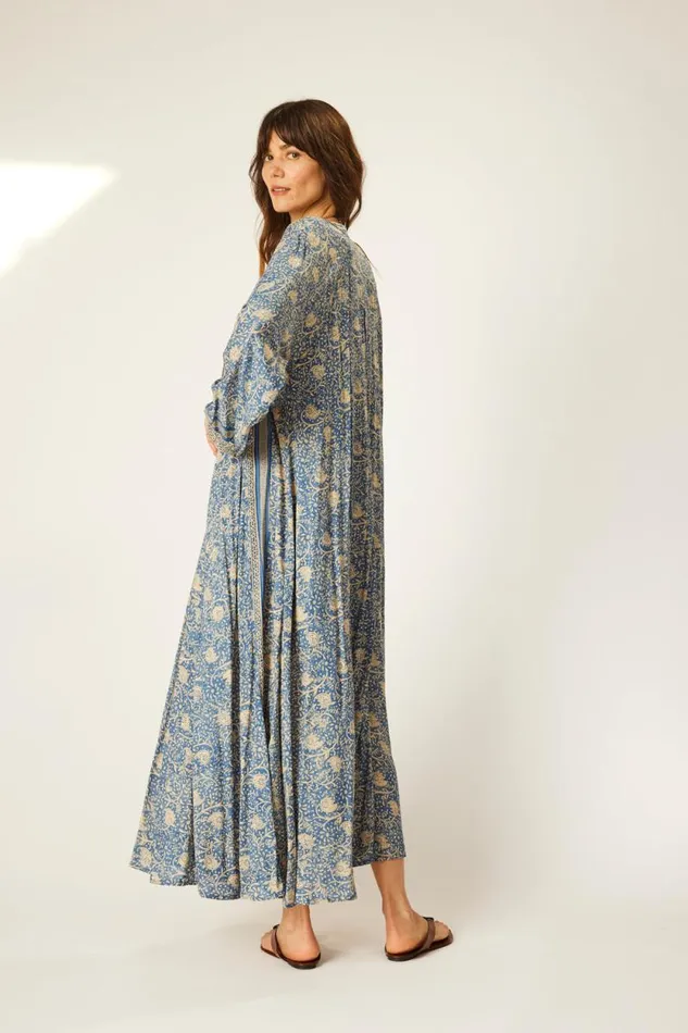 Women Natalie Martin Dresses Fiore Maxi Water Lily Blue