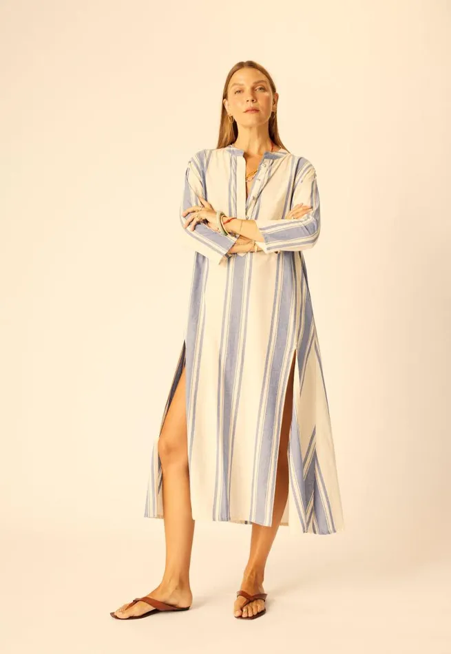 Women Natalie Martin Dresses Isobel Dress French Stripe Blue