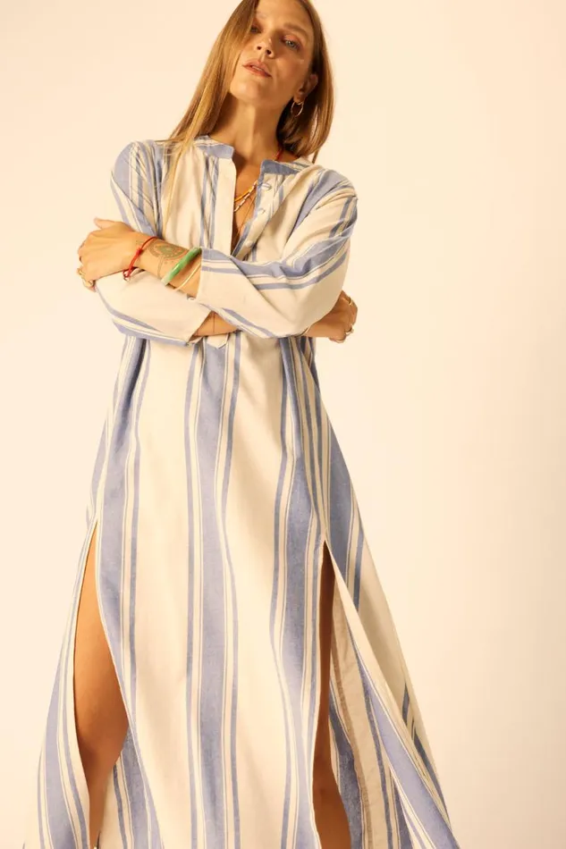 Women Natalie Martin Dresses Isobel Dress French Stripe Blue