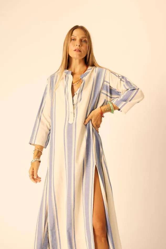 Women Natalie Martin Dresses Isobel Dress French Stripe Blue