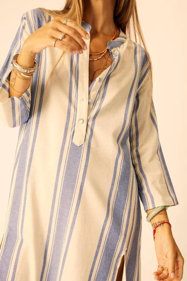 Women Natalie Martin Dresses Isobel Dress French Stripe Blue