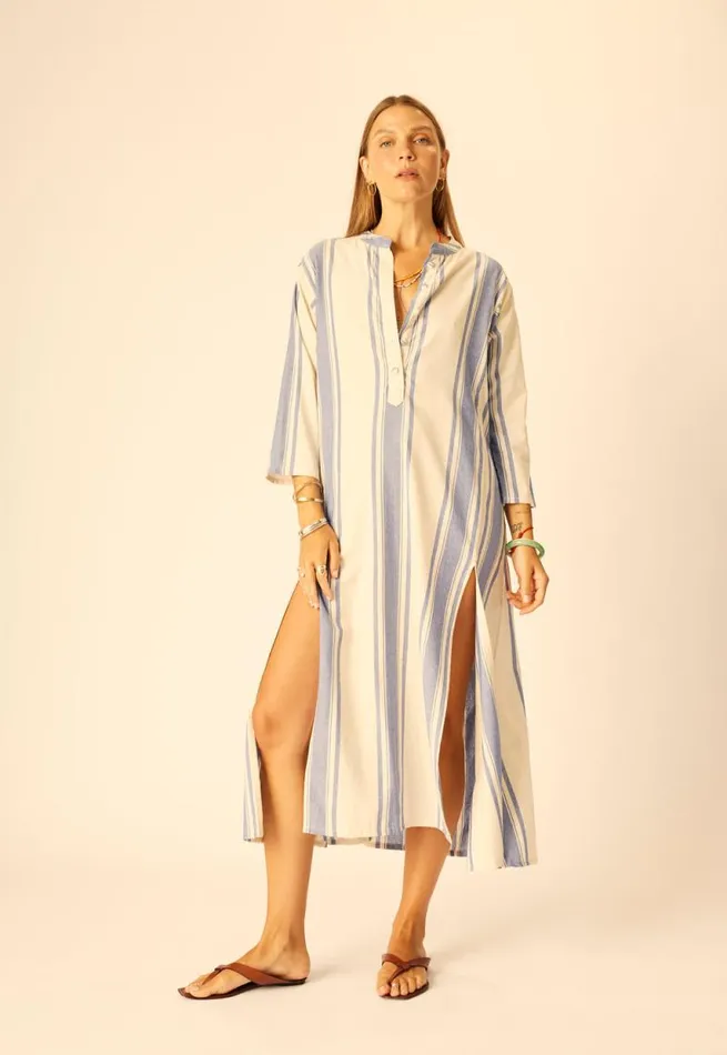 Women Natalie Martin Dresses Isobel Dress French Stripe Blue