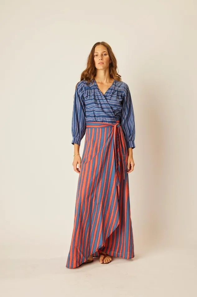 Women Natalie Martin Dresses Kate Long Sleeve Dress Batik Combo