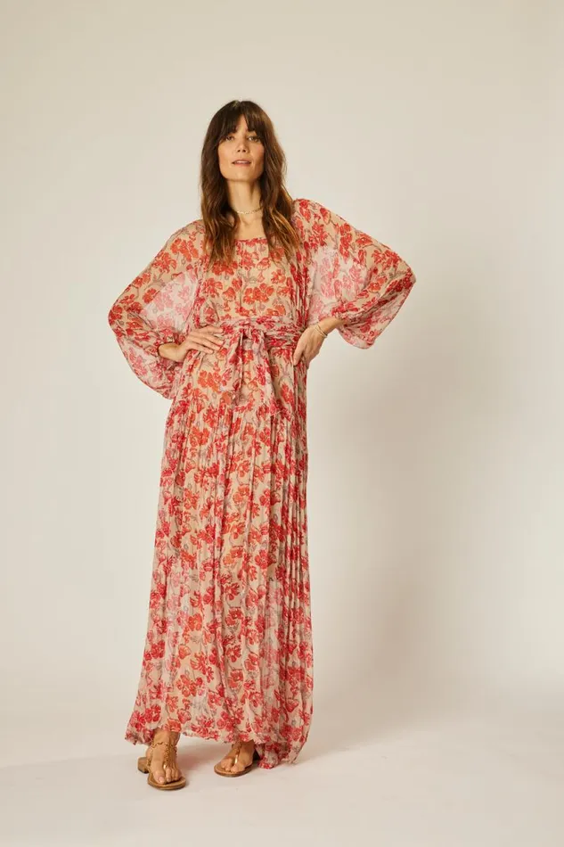 Women Natalie Martin Dresses Lainey Dress Chiffon Watercolor Dove