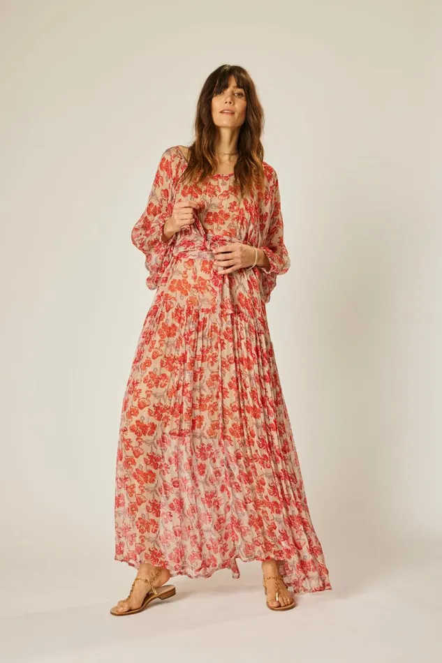 Women Natalie Martin Dresses Lainey Dress Chiffon Watercolor Dove