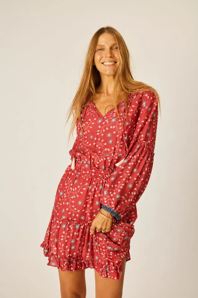 Women Natalie Martin Dresses Maggie Dress Pinwheel Barn Red