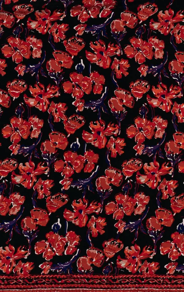 Women Natalie Martin Dresses Stevie Dress Silk Watercolor Print Onyx