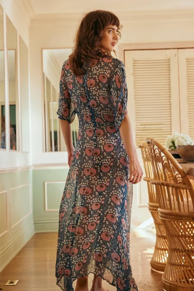 Women Natalie Martin Dresses Tiffany Dress Vintage Flowers Indigo