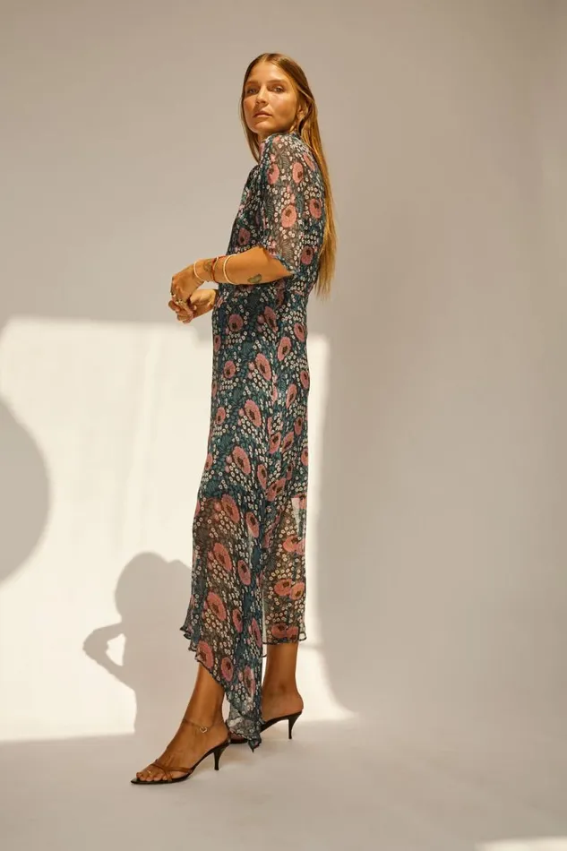 Women Natalie Martin Dresses Tiffany Dress Vintage Flowers Indigo