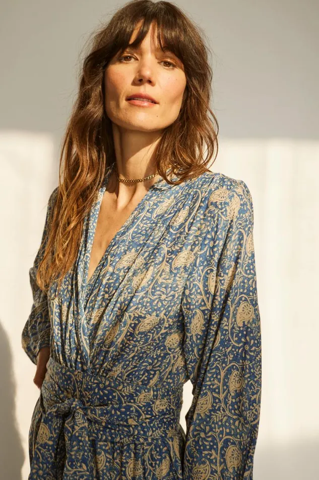Women Natalie Martin Sash Belt Water Lily Blue