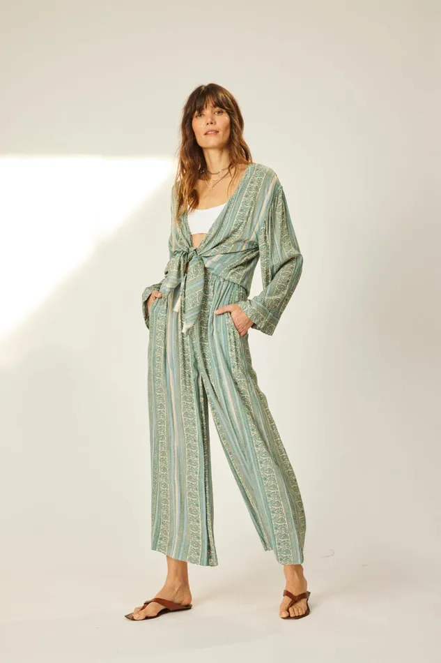 Women Natalie Martin Tops Adriana Top Paisley Stripe Pool