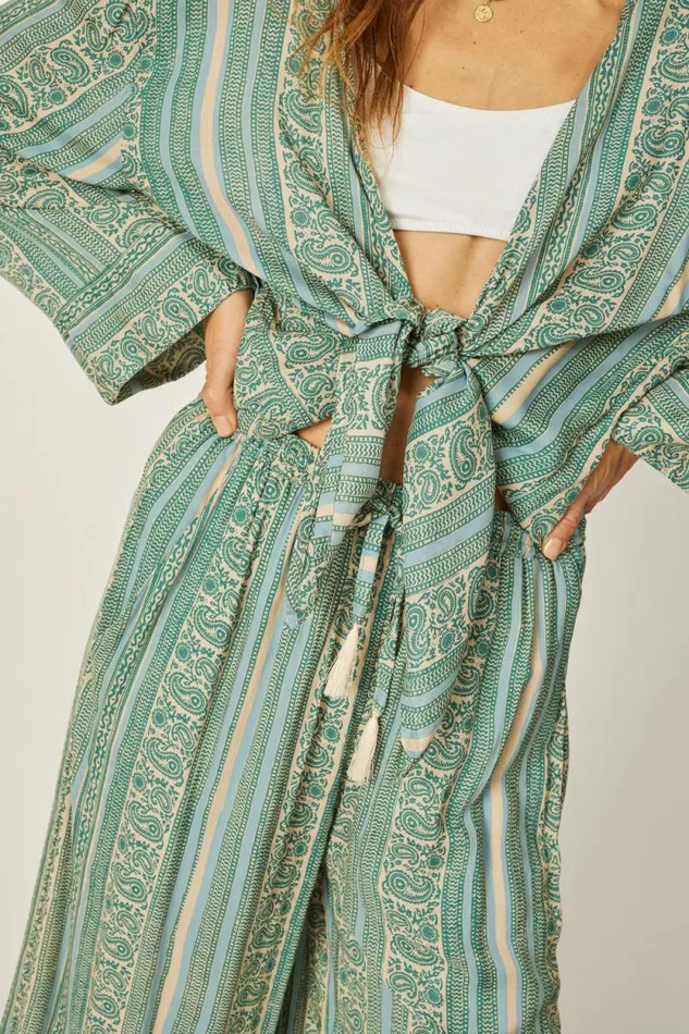 Women Natalie Martin Tops Adriana Top Paisley Stripe Pool