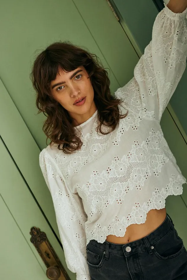 Women Natalie Martin Tops Lisa Top Geranium Milk