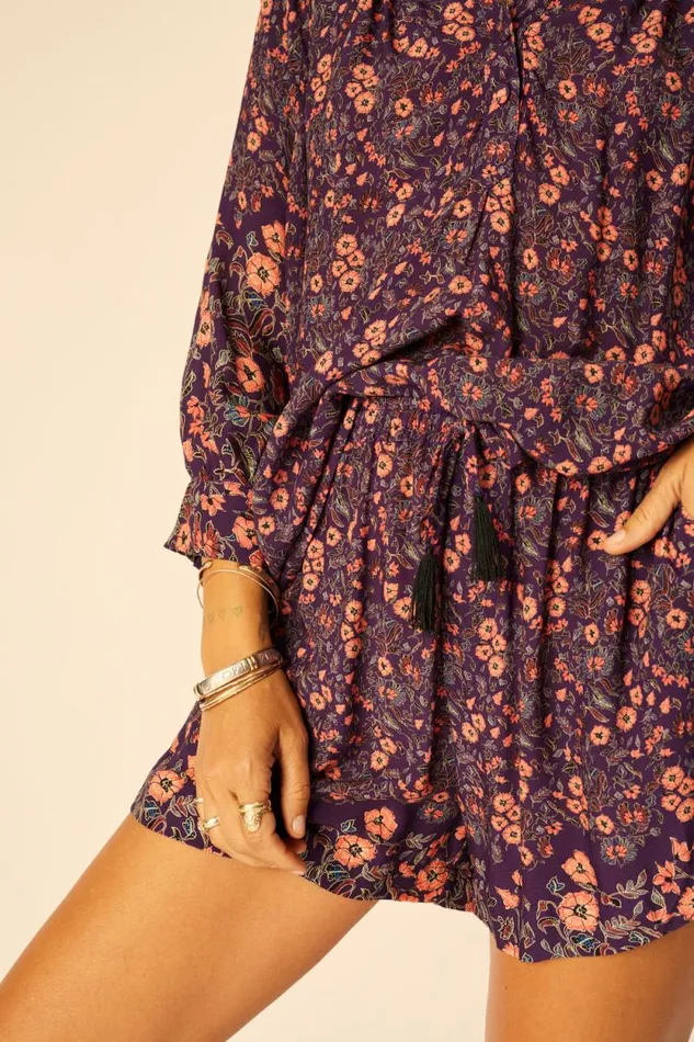 Women Natalie Martin Tops Remy Top Petite Fleur Aubergine