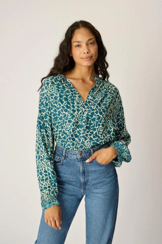 Women Natalie Martin Tops Tolan Shirt Ivy Ocean