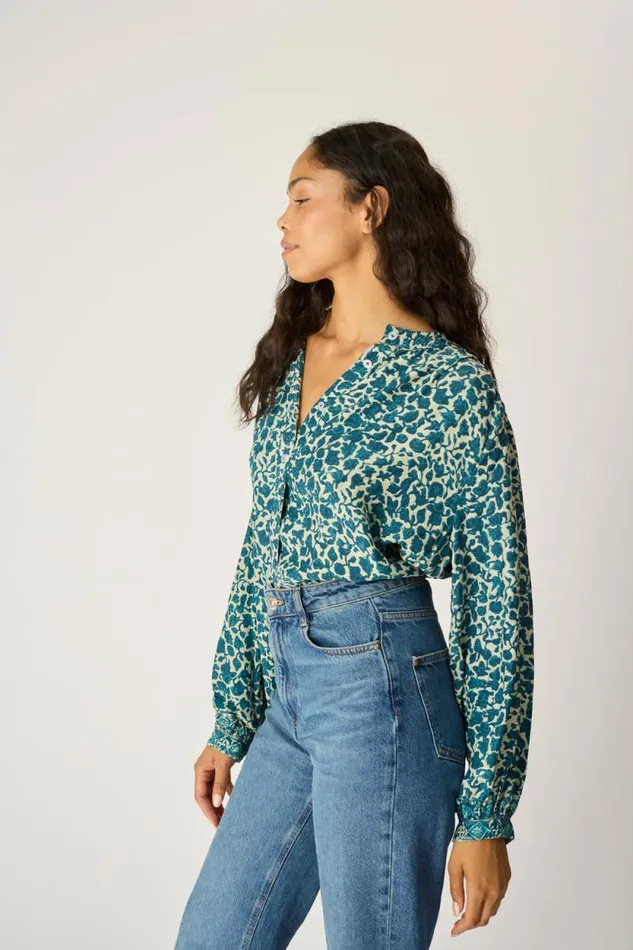 Women Natalie Martin Tops Tolan Shirt Ivy Ocean