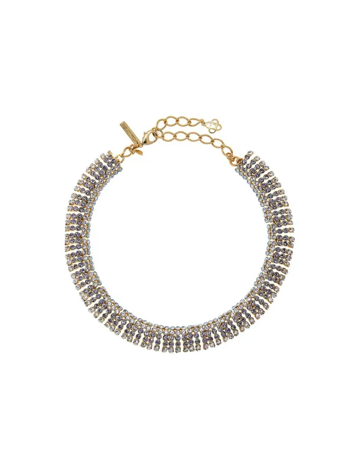 Women Necklaces Oscar De La Renta Disco Necklace Amethyst Multi